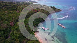 Aerial Jamaica Ocho Rios Dolphin Cove March 2019 Sunny Day 30mm 4K Inspire 2