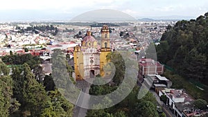 Aerial Jean baptiste former convent Metepec mexico