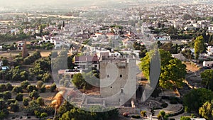 Aerial Kolossi castle, Limassol, Cyprus