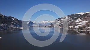 Aerial of Lake Zell, Austria