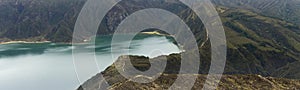 Aerial landscape of the amazing Lagoa do Fogo lake