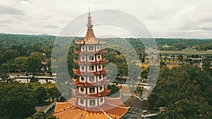 Aerial landscape of Avalokitesvara pagoda