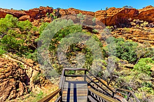 Aerial landscape of Kings Canyon