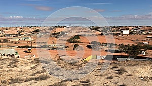 Aerial landscape view of Coober Pedy South Australia 01