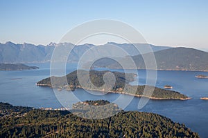 Aerial Landscape View of Howe Sound