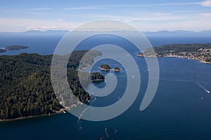 Aerial Landscape View of Howe Sound