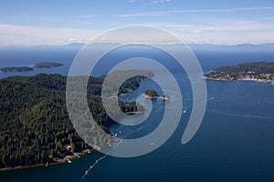 Aerial Landscape View of Howe Sound