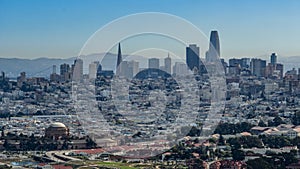 aerial landscape view of San Francisco metropolitan area