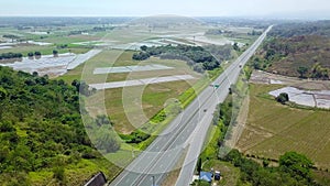 Aerial of a lay-by area at SCTEX, a major expressway in Central Luzon connecting Subic with Clark. In Floridablanca, Pampanga