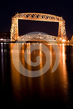 The Aerial Lift Bridge (night)