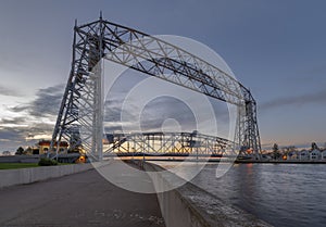 Aerial Lift Bridge at Sunrise