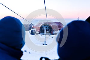 Aerial lift in Uludag in Bursa Turkey