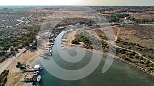 Aerial Liopetri river, Famagusta, Cyprus