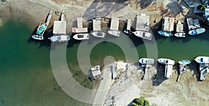 Aerial Liopetri river, Famagusta, Cyprus