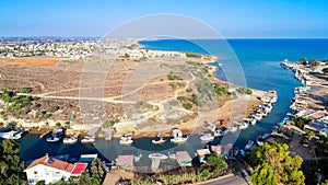 Aerial Liopetri river, Famagusta, Cyprus