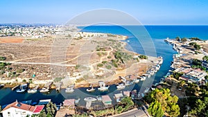 Aerial Liopetri river, Famagusta, Cyprus