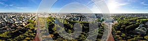 Aerial London City Skyline Wide 360 Degree Panorama View