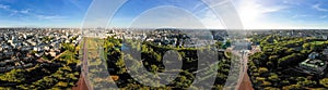 Aerial London City Skyline Wide 360 Degree Panorama View photo