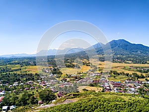 Aerial looking towards ruteng