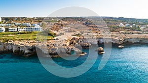 Aerial Love bridge, Ayia Napa, Cyprus