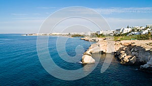 Aerial Love bridge, Ayia Napa, Cyprus