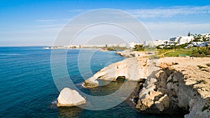 Aerial Love bridge, Ayia Napa, Cyprus