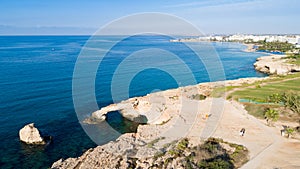 Aerial Love bridge, Ayia Napa, Cyprus