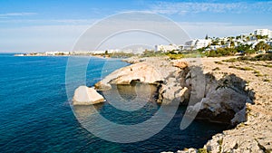 Aerial Love bridge, Ayia Napa, Cyprus