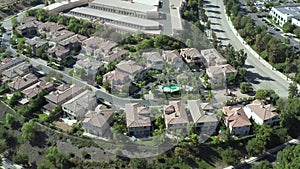 Aerial of Luxury Mansion Calabasas, California, Homes of Rich and Famous People