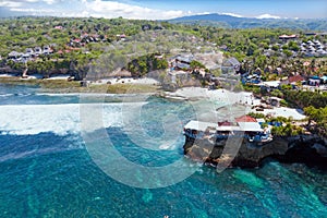 Aerial from Mahana Point on Nusa Ceningan Bali Indonesia photo
