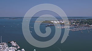 Aerial Maine Portland July 2017 Sunny Day 4K Inspire 2