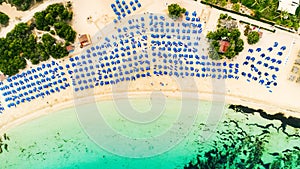 Aerial Makronissos beach, Ayia Napa, Cyprus