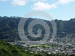 Aerial of Manoa Valley photo