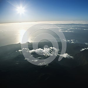 Aerial of Maui.