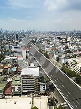 Aerial of the Metro Manila Skyway, an elevated highway along Makati photo