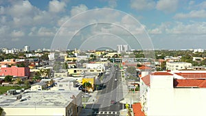 Aerial Miami 8th Street Calle Ocho