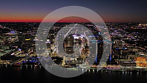 Aerial Michigan Detroit July 2017 Night 4K Inspire 2