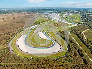 Aerial from the motor circuit in Assen the Netherlands