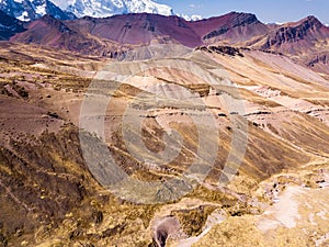 Aerial mountain view - Andes