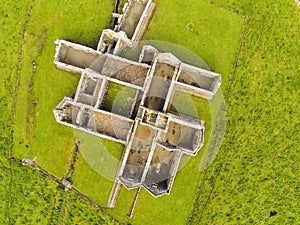 Aerial of Moyne Abbey