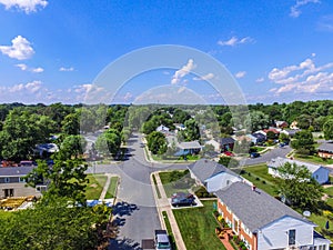 Aerial of a Neighborhood in Parkville in Baltimore County, Maryland