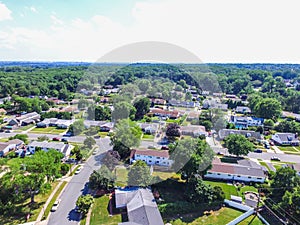 Aerial of a Neighborhood in Parkville in Baltimore County, Maryland