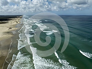 Aerial Of Ninety Mile Beach, NZ