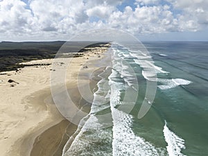 Aerial Of Ninety Mile Beach, NZ