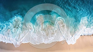 The Aerial Ocean Waves. AI generated