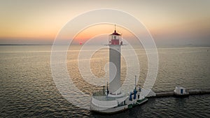 Aerial of the Odessa Lighthouse Ukraine