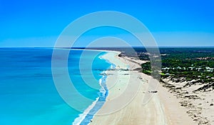 Aerial over Broome Beach, Western Australia photo