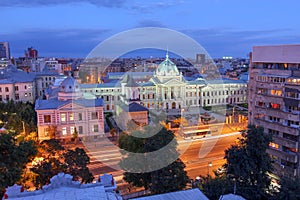 Aerial over Bucharest, Romania