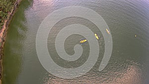 Aerial over lake wylie south carolina photo