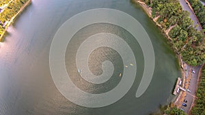 Aerial over lake wylie south carolina photo